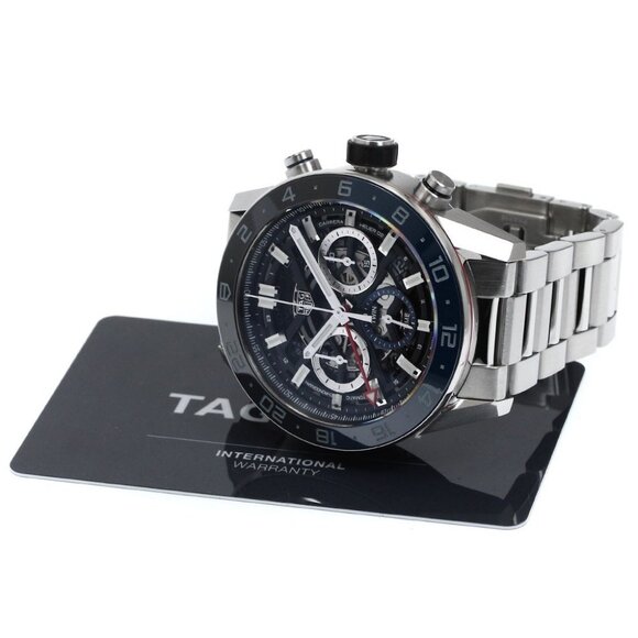 TAG HEUER Carrera Caliber Heuer02 CBG2A1Z GMT chronograph Automatic Men's - Picture 2 of 7